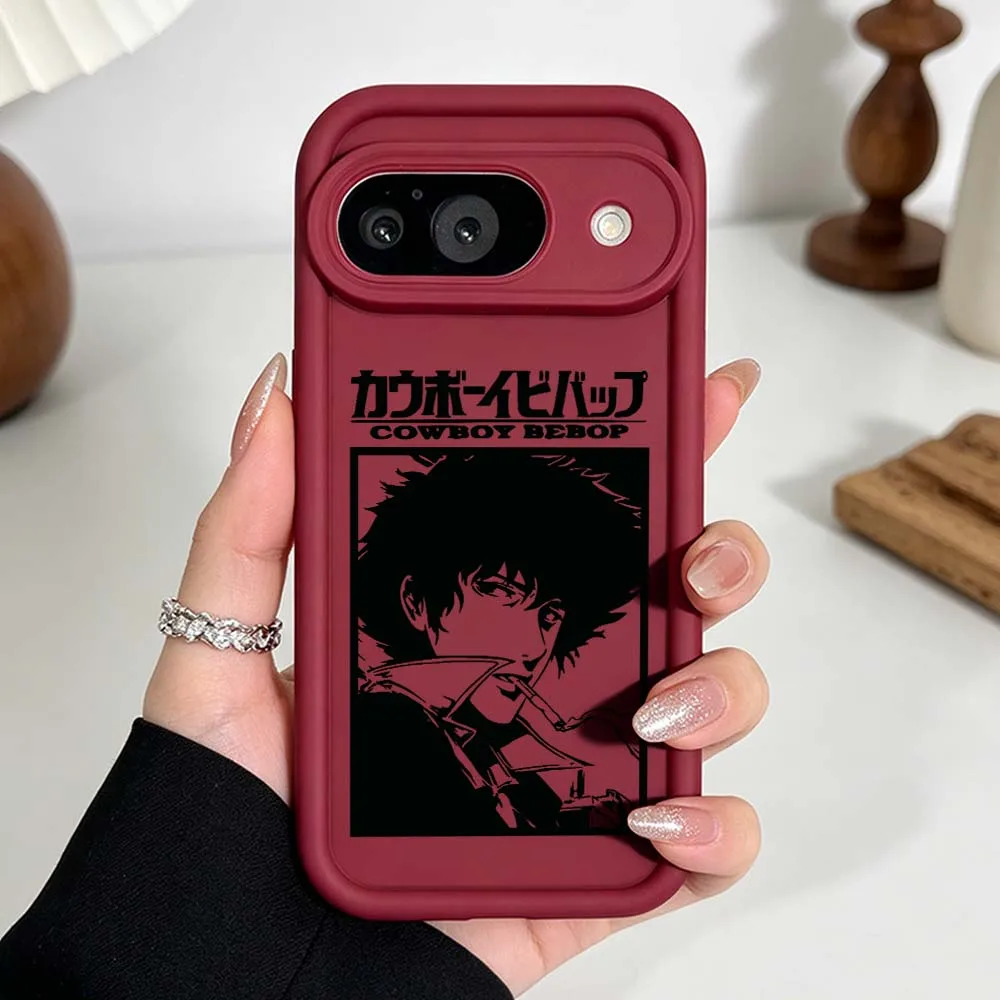 Cowboy Bebop Anime Phone Case For Google Pixel 10 9 8 7 9a 8a 7a Pro XL Eye Ladder Silicone Cover view 6