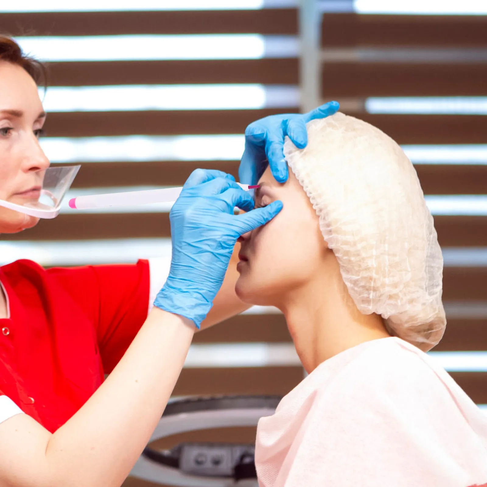 

12Pcs Oil Ink Skin Marker Pens Safe Unscented Positioning Marking Pens for Tattoo Piercing Eyebrow Use Pen Skin Pen