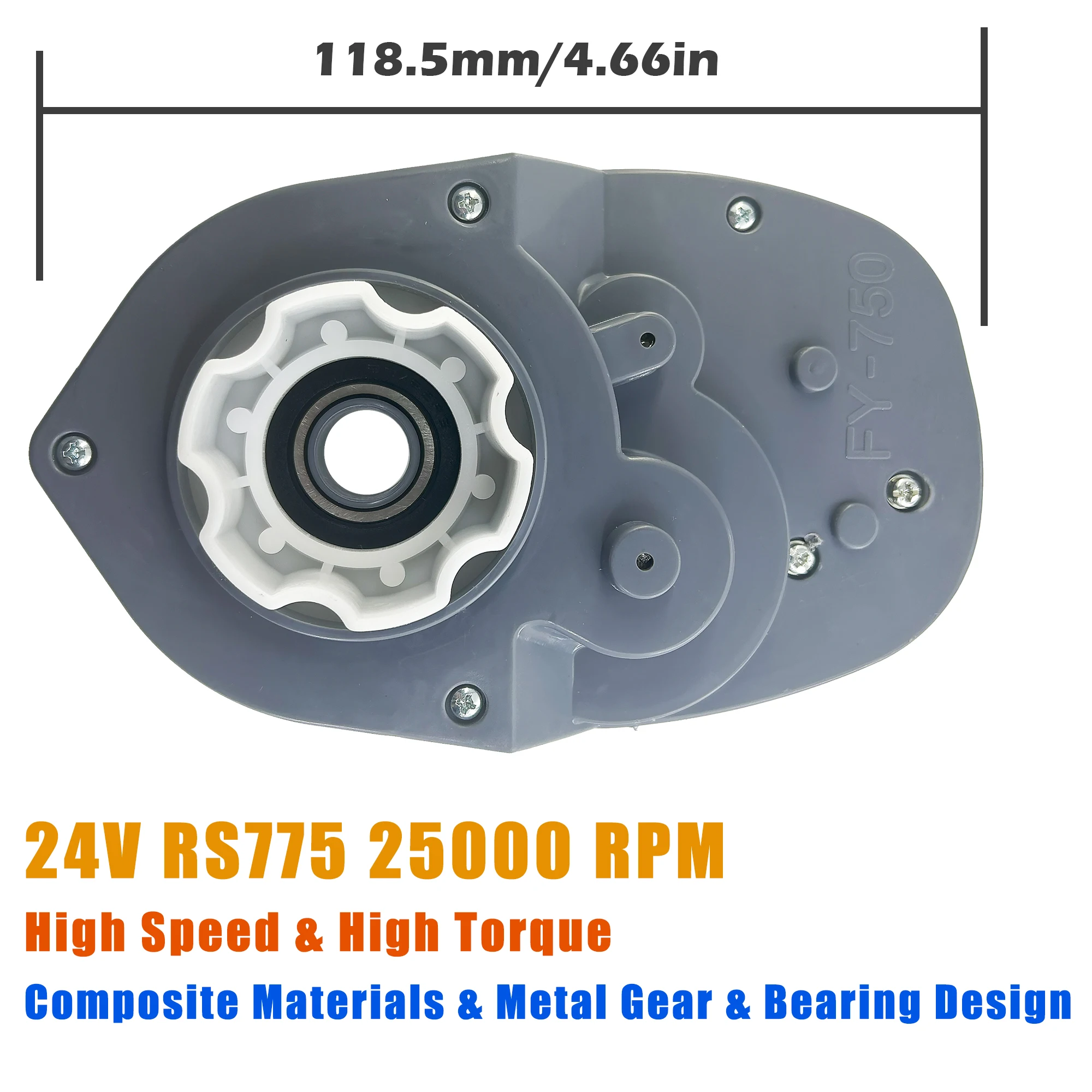 12V-24V RS775 FY750 High-Power High Speed Children\'s Electric Ride on Toy Car Vehicle Motor Gearbox Engine Reducer Upgrade Parts