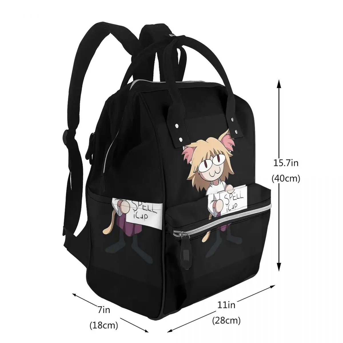 Smoking Neco Arc Student Backpack School Bag Hiking Travel Daypack for Men Women Bookbag Shoulder Bags