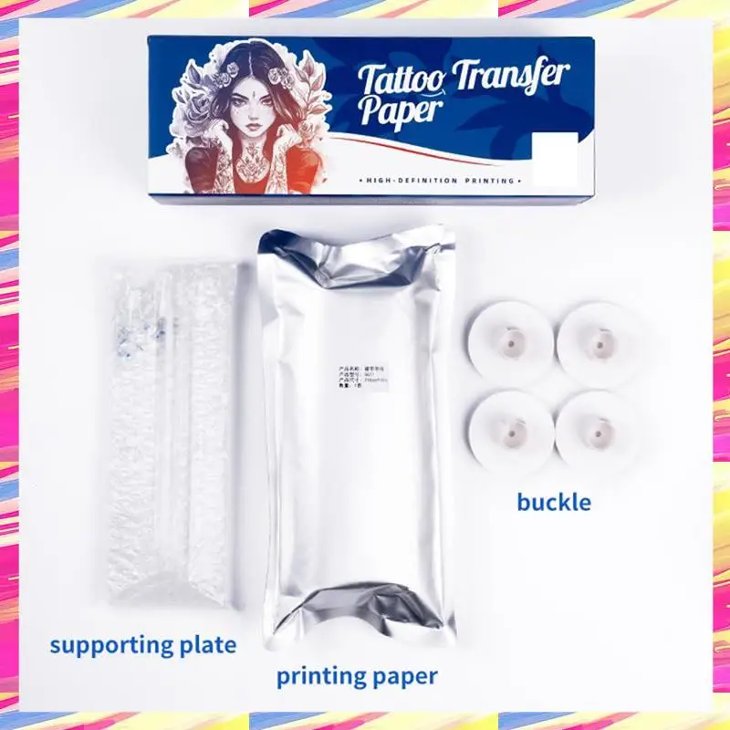 AIAI Transfer Paper 95Ft Tattoo Paper Roll, Double Layer Thermal For Long Drawing Function Transfer Machine