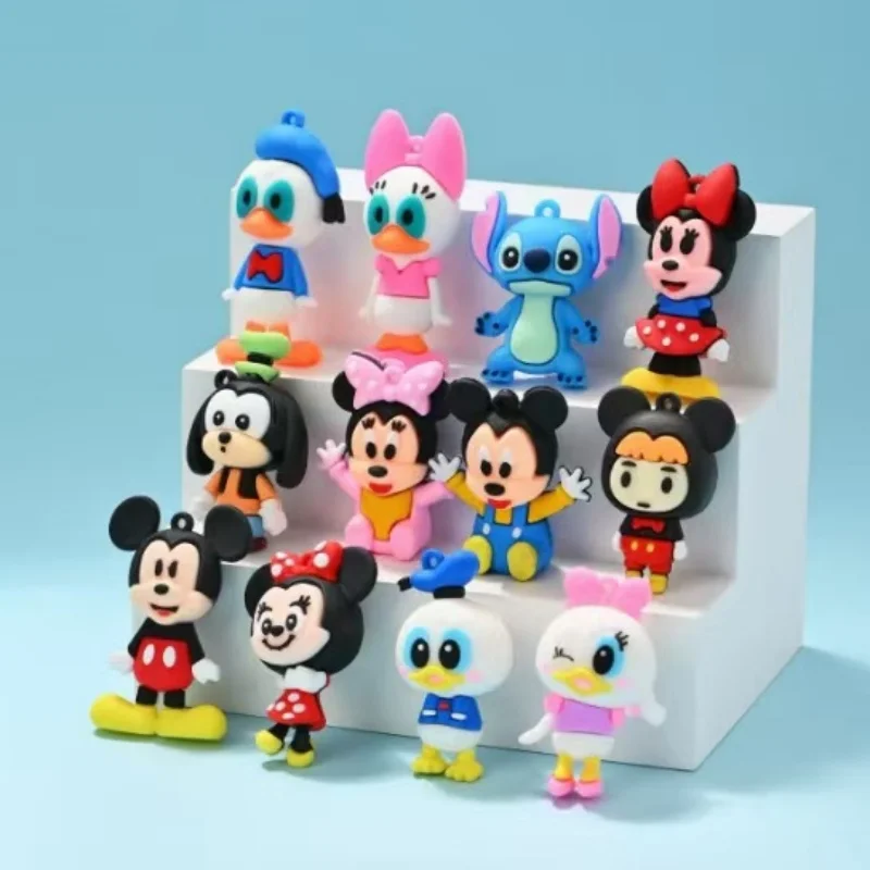 12 pz Minnie Mouse Anime Portachiavi Scatola Misteriosa Figura Giocattoli Carino Lilo Stitch Cieco Scatola Giocattolo Per Bambini Per Adulti Compleanno Regali Di Natale