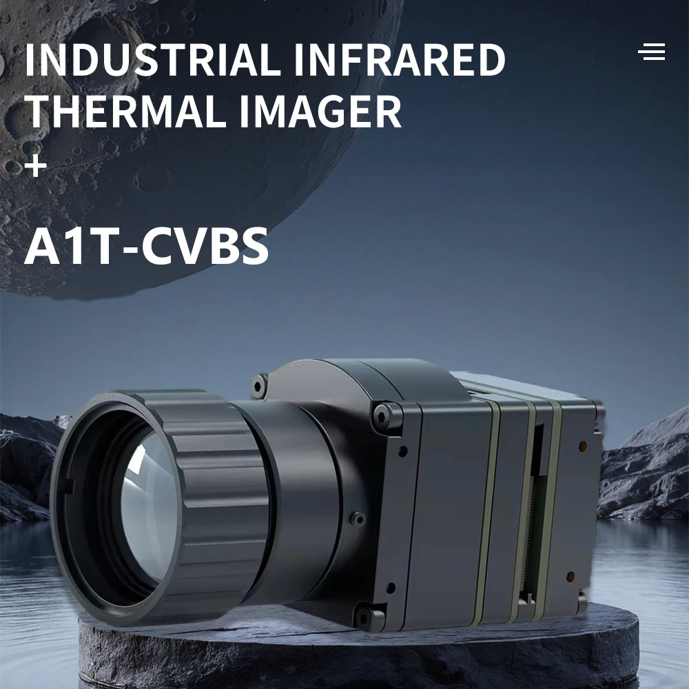 

640x512 12um Industrial Infrared Thermal Imager, CVBS+USB Output Simultaneously, with Button, with lens, ASIC Solution, A1T-CVBS