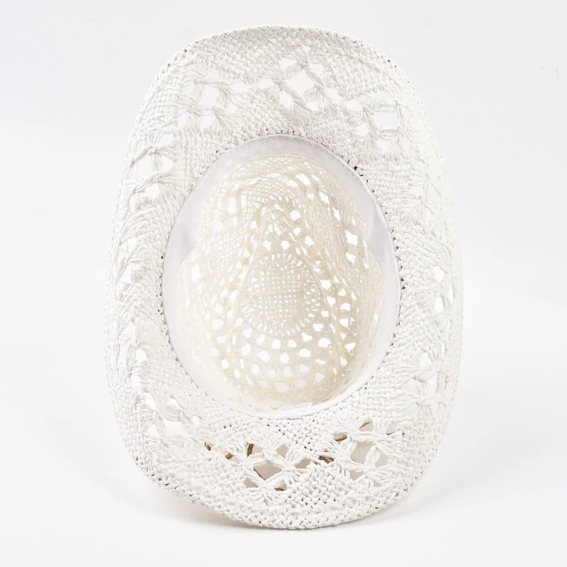 Strohhut für Damen, Sommerhut mit Muscheldekoration, Strandhut, ausgehöhlter Sonnenhut mit breiter Krempe, Chapeu Panama Feminino – Detail 9