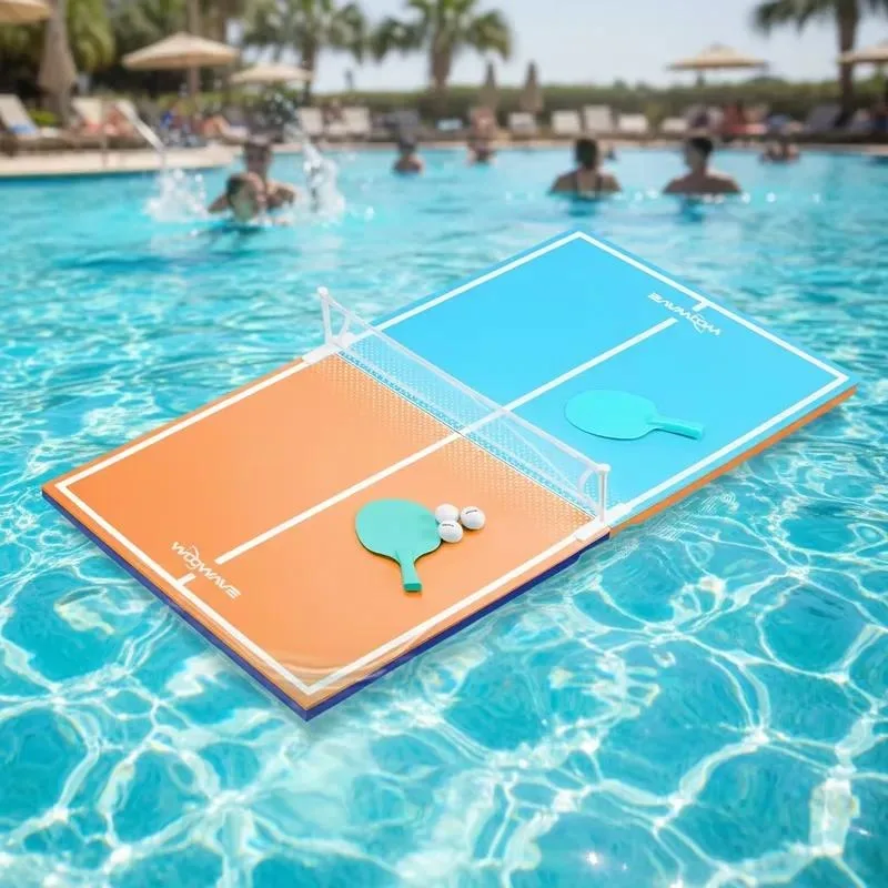 Foldable EVA Foam Floating Ping Pong Table for Pool Party Tray