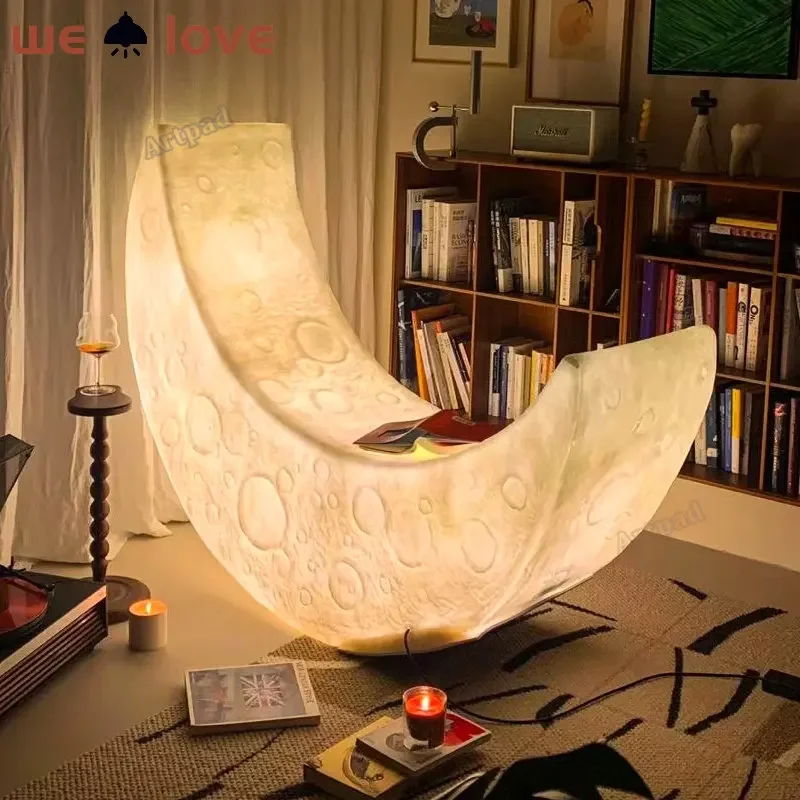 Art Moon Floor Lamp for Living Room Bedroom Decor Lighting Indoor/Outdoor Decoration LED Floor Lamp Room Sofa Bedside Lamp