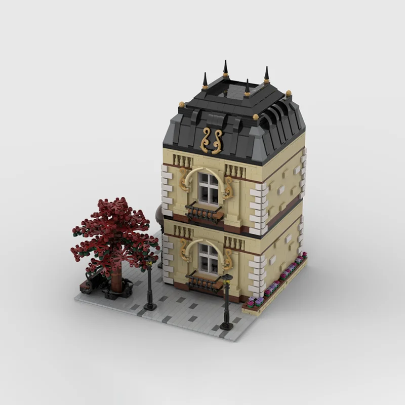 3224 pz MOC Modulare Casa di Lusso Modulare Modello Building Blocks Architettura FAI DA TE Regali Di Natale Idea Giocattolo di Mattoni Per Bambini Compleanno