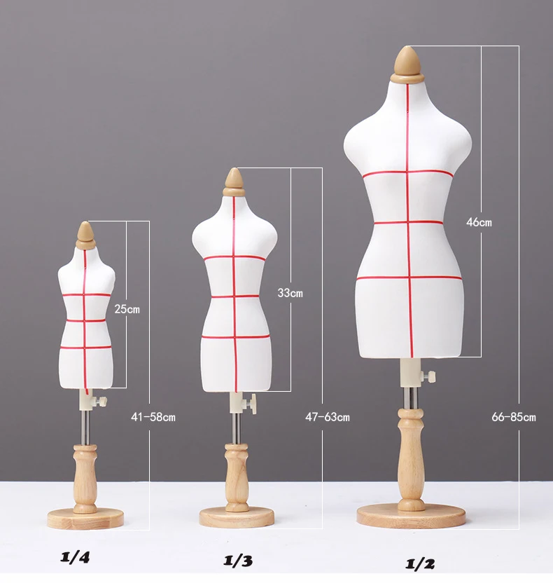 1/2 1/3 1/4 Mini Female Mannequin For Doll Clothing Display Stand Small Form DIY Dollhouse Miniature Ornaments Fashion Designers