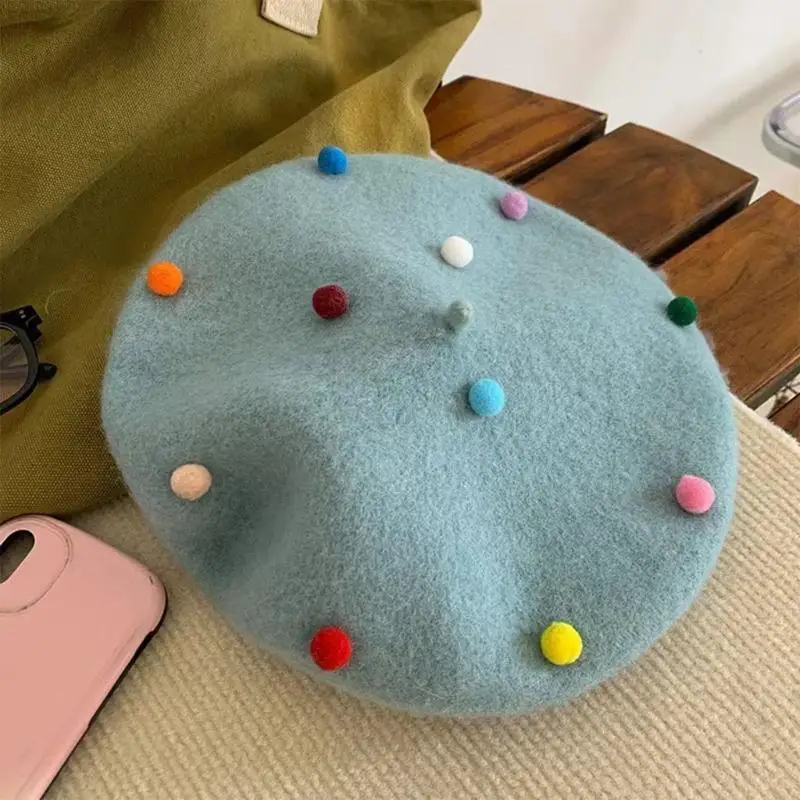 

652F Breathable Wool Sailor Hat Traditional Warm Hat Casual Streetwear Hat for Casual or Artistic Event