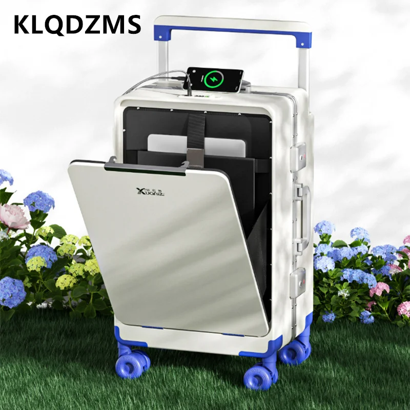 KLQDZMS Travel Luggage ABS+PC Zipper Boarding Box 20