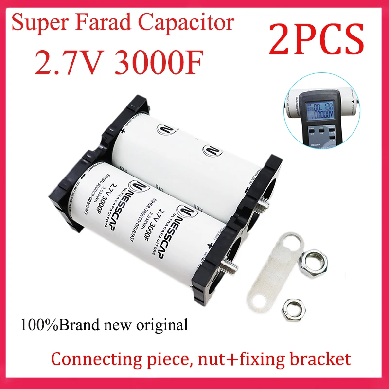 Elettrodi positivi e negativi originali nuovissimi della batteria Super Farad 2.7V 3000F per il condensatore di avviamento della saldatrice a punti