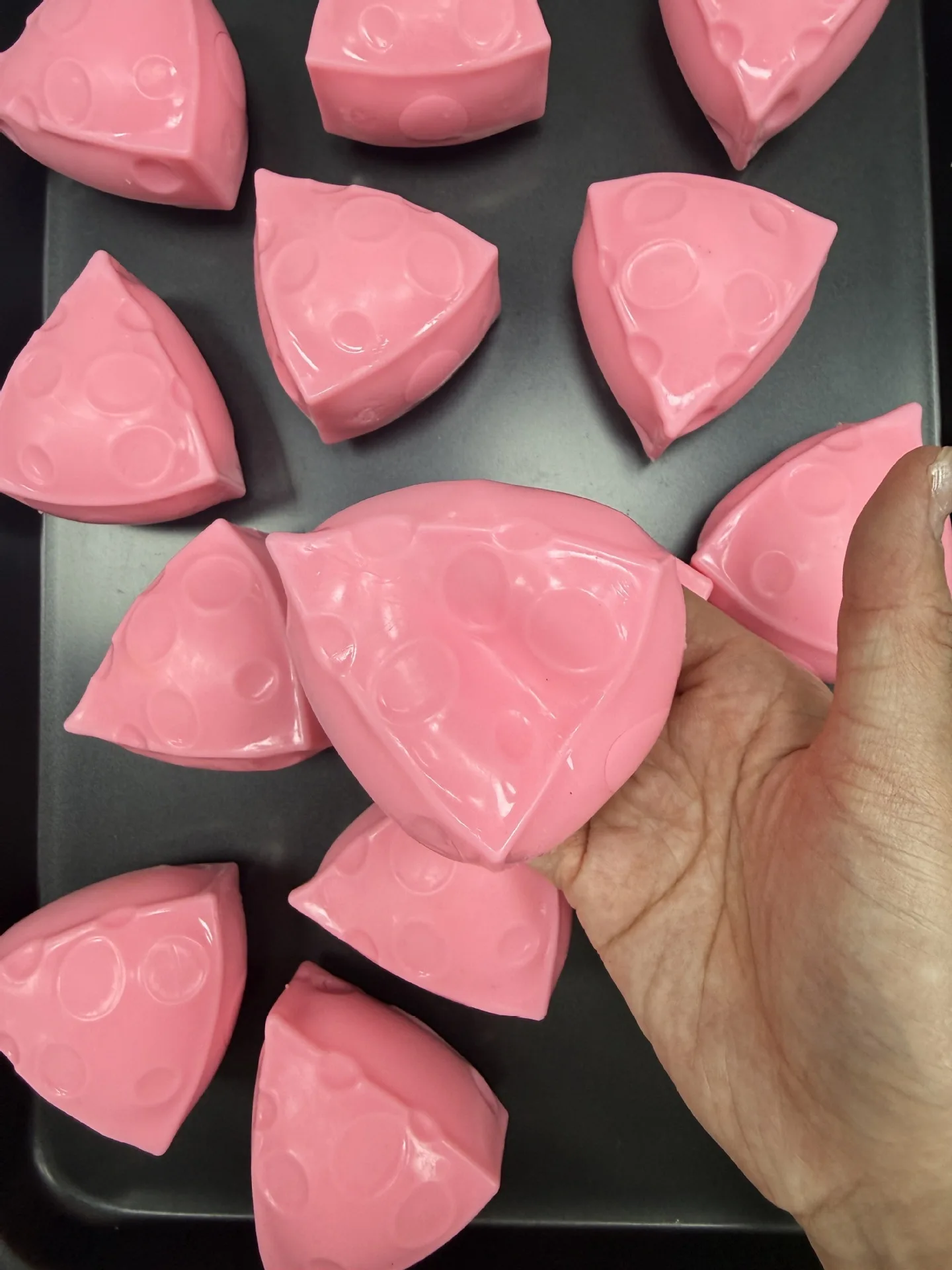 Handmade Crunch Cheese Moldable Squishy Pinch Stress Relief Fidget Toy ASMR Anti Stress Release Hand Relax Gift Toy view 5