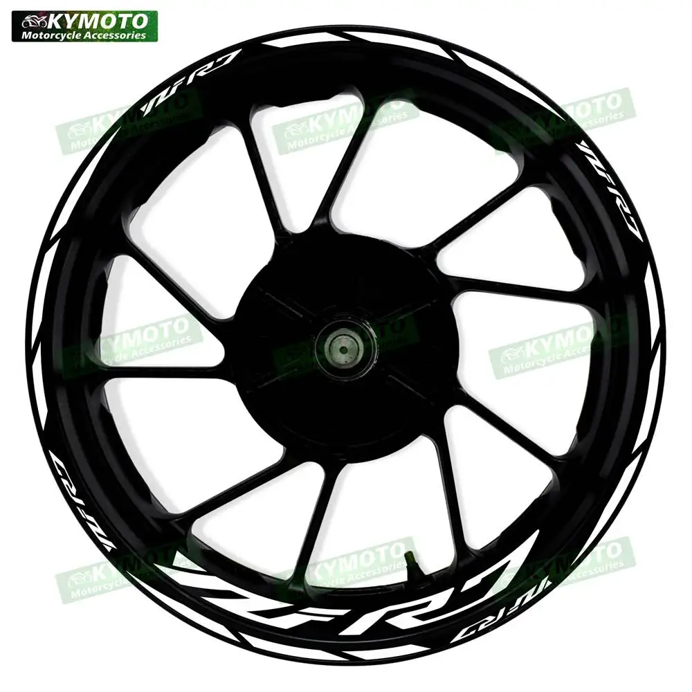 For Yamaha YZFR7 YZF R7 motorcycle accessories 17 inch front and rear wheel stickers fairing rim reflective decals decoration