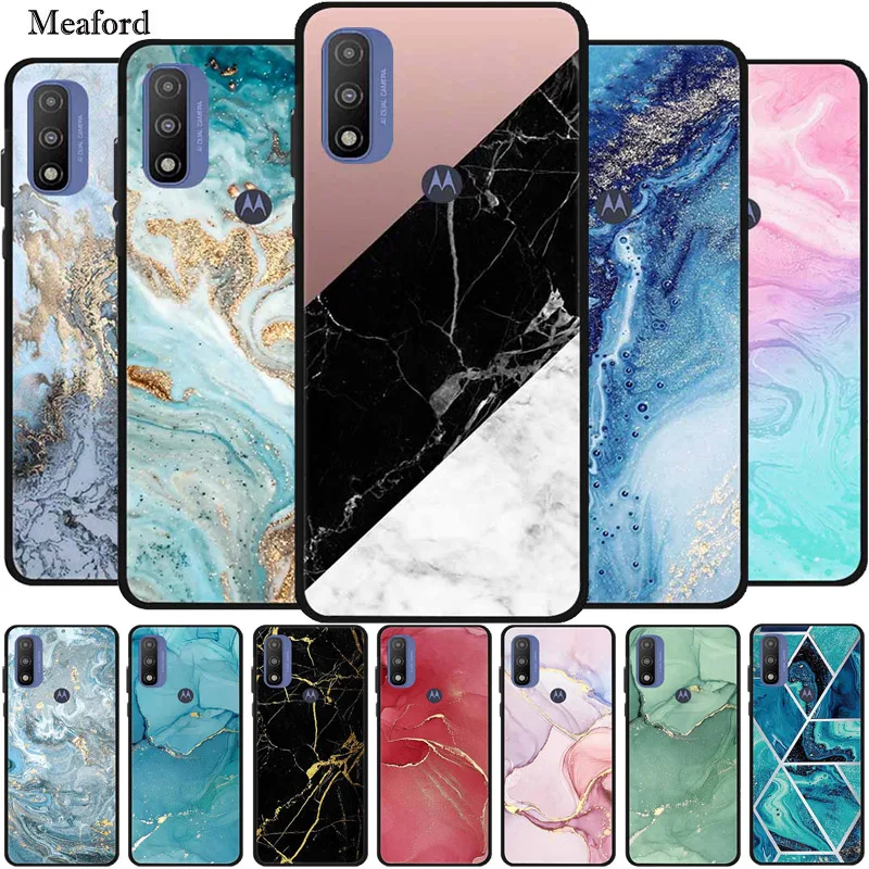 Caso de mármore para motorola moto g puro silicone macio tpu telefone capa traseira para motorola g puro fundas para motog puro XT2163-4 coque