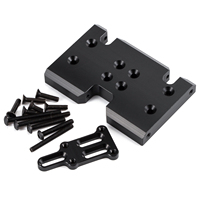 CNC Delrin Skid Plate with Shims for 1/10 LCG Chassis RC Rock Crawler Comp Builds Rigs 2Low Transmission Axial 3 Gear Gearbox