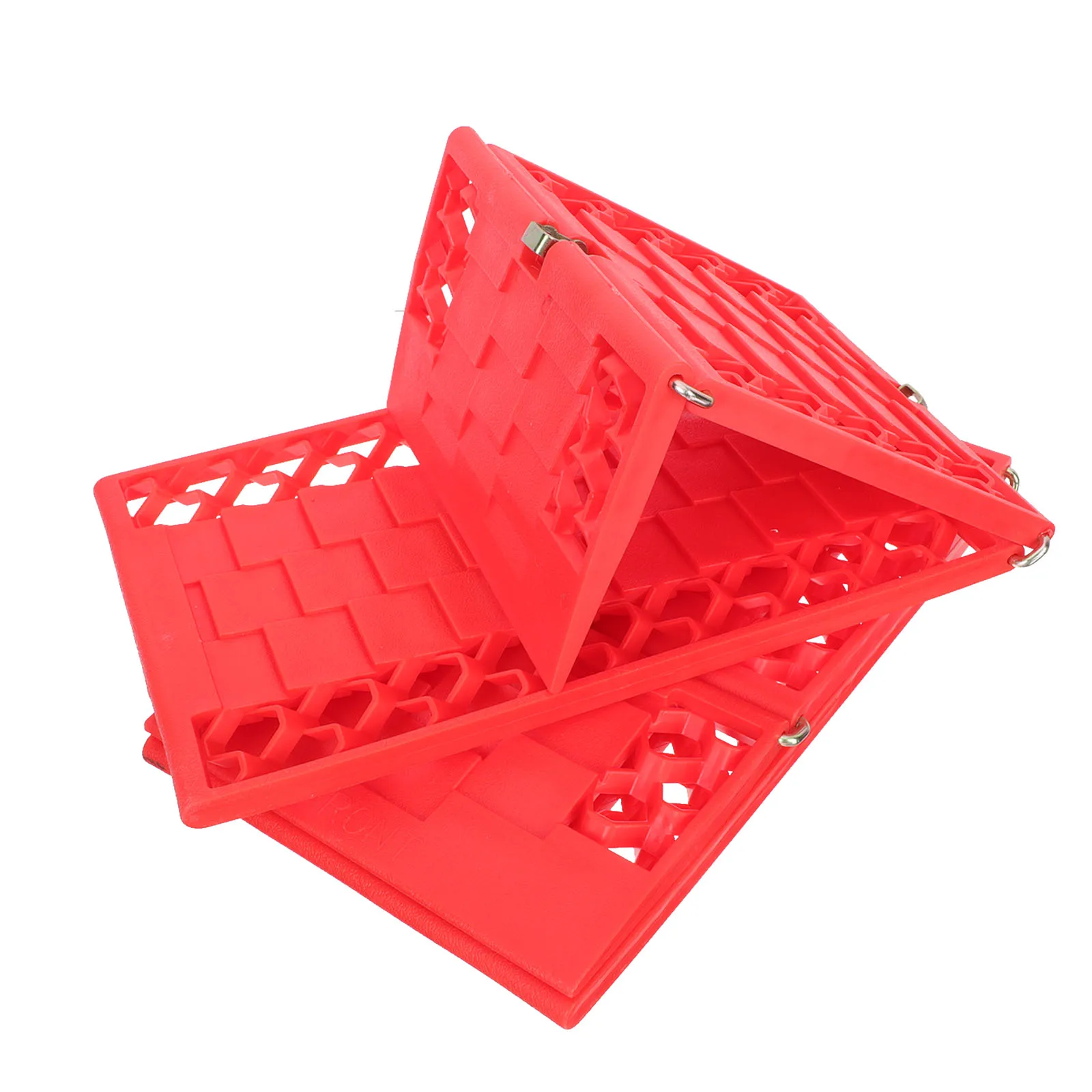 1 Pair Car Traction Board Tire Anti Slip Mats Snow Mud Sand Emergency Tool Foldable Plastic Durability Practicality Winter