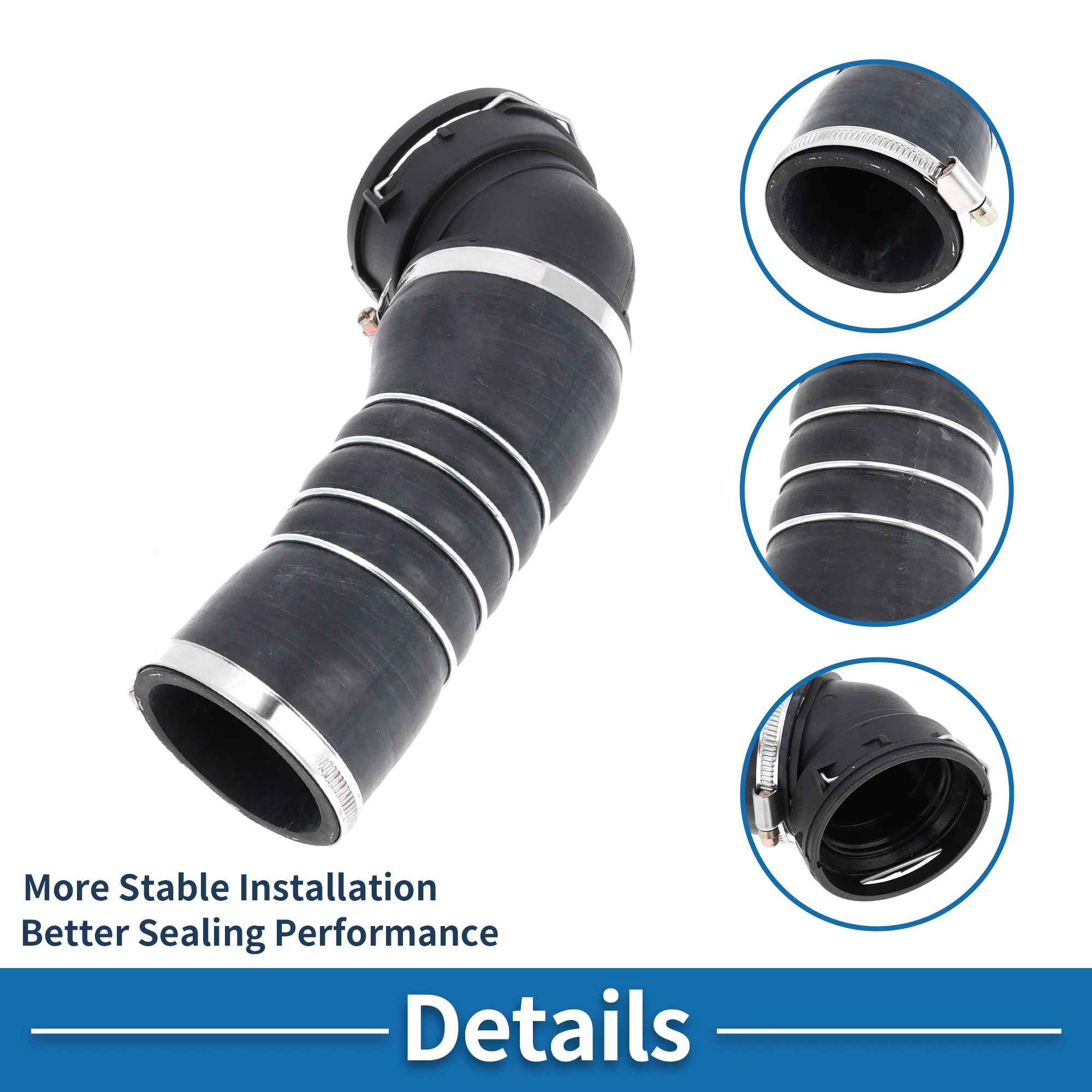 X Autohaux Engine Air Intake Hose No.11618506079 Air Cleaner Intake Hose for BMW 5 Series Touring E61 530d 2004-2010