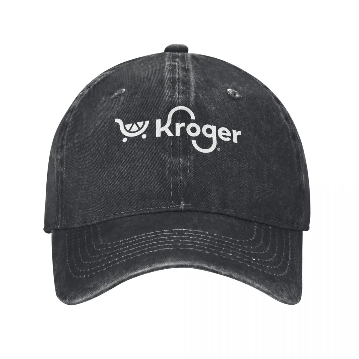 

Kroger Store USA, дизайн логотипа демин Шляпа дальнобойщика Дышащий дизайн Мужские шапки Женская бейсболка