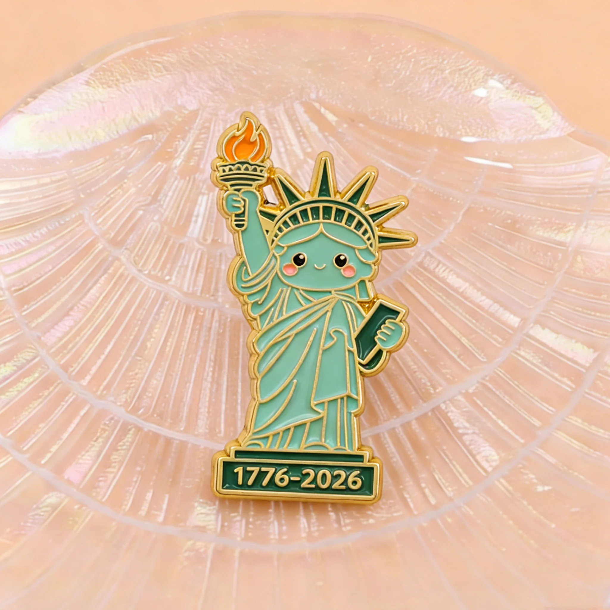 250th Anniversary Enamel Pin Lapel Pin Vintage Brooches For Women Clothing Decoration Metal Pins Backpack Hat Badge Accessories
