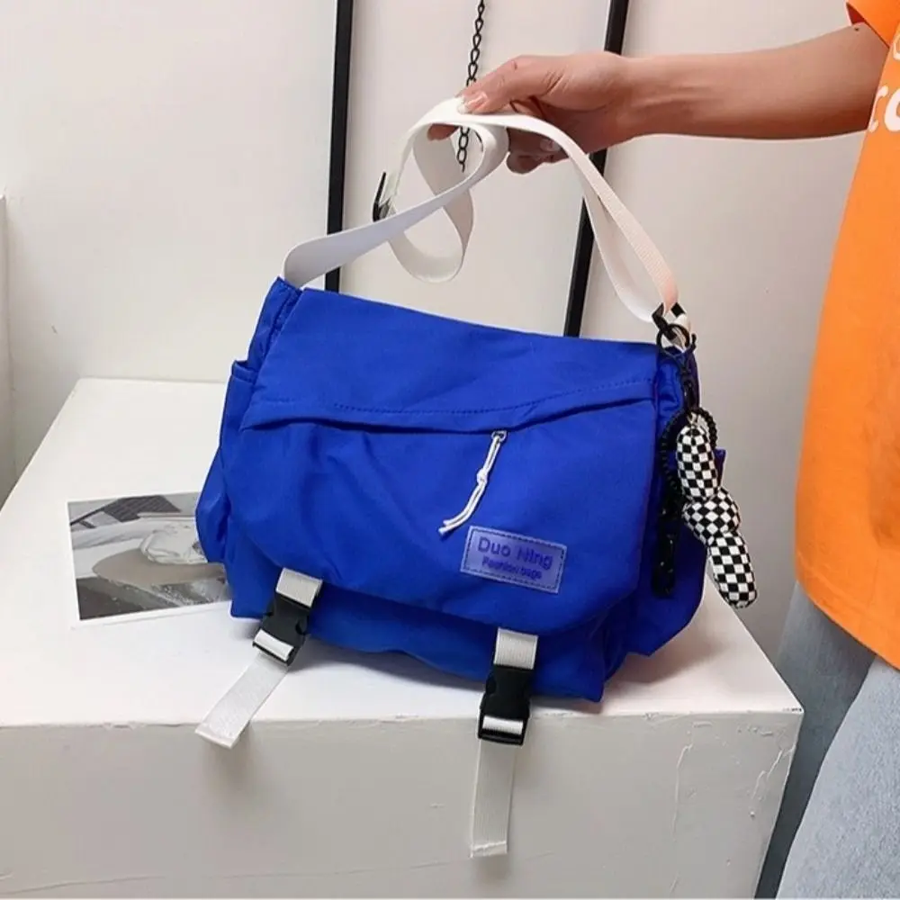 

Casual Student School Bags Large Capacity Korean Style Girls Messenger Bag Unisex Japanese Design Class Crossbody Bags