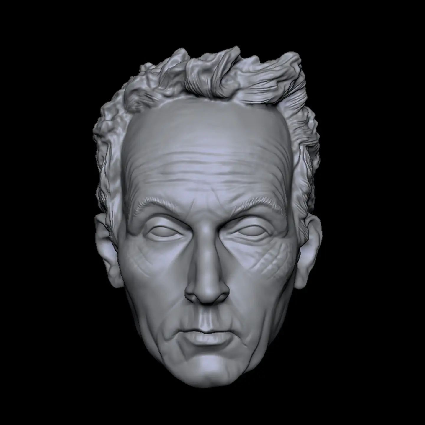 

HL046 DIY Customized 1/18 1/12 1/10 Tobin B John Unpainted Head Sculpt for 3.75" 6" 7" Figure SHF ML Mafex Mez NECA Mcf