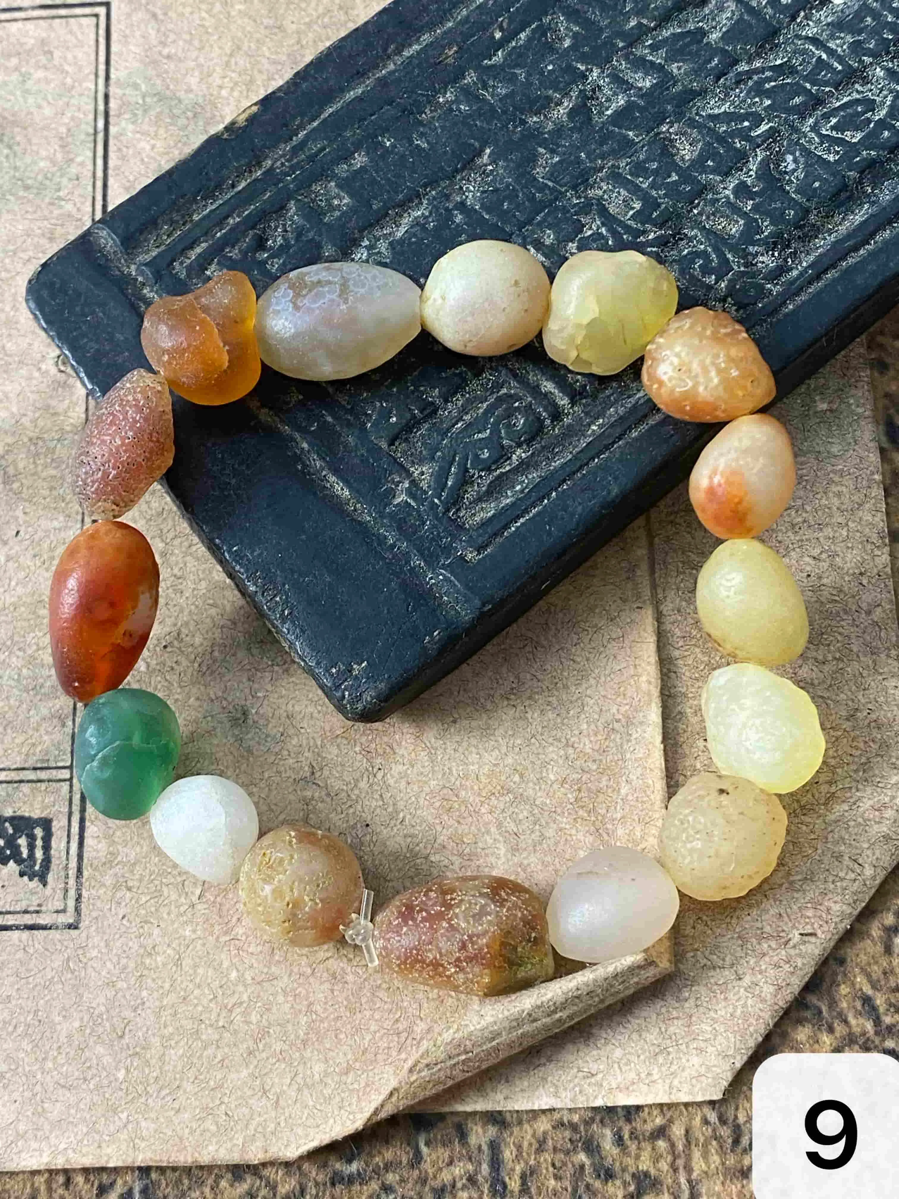 1pcs/lot Colorful Candy Gobi Agate Raw Stone Bead Bracelet, Unisex, Random Color, Hot Selling on Live Stream