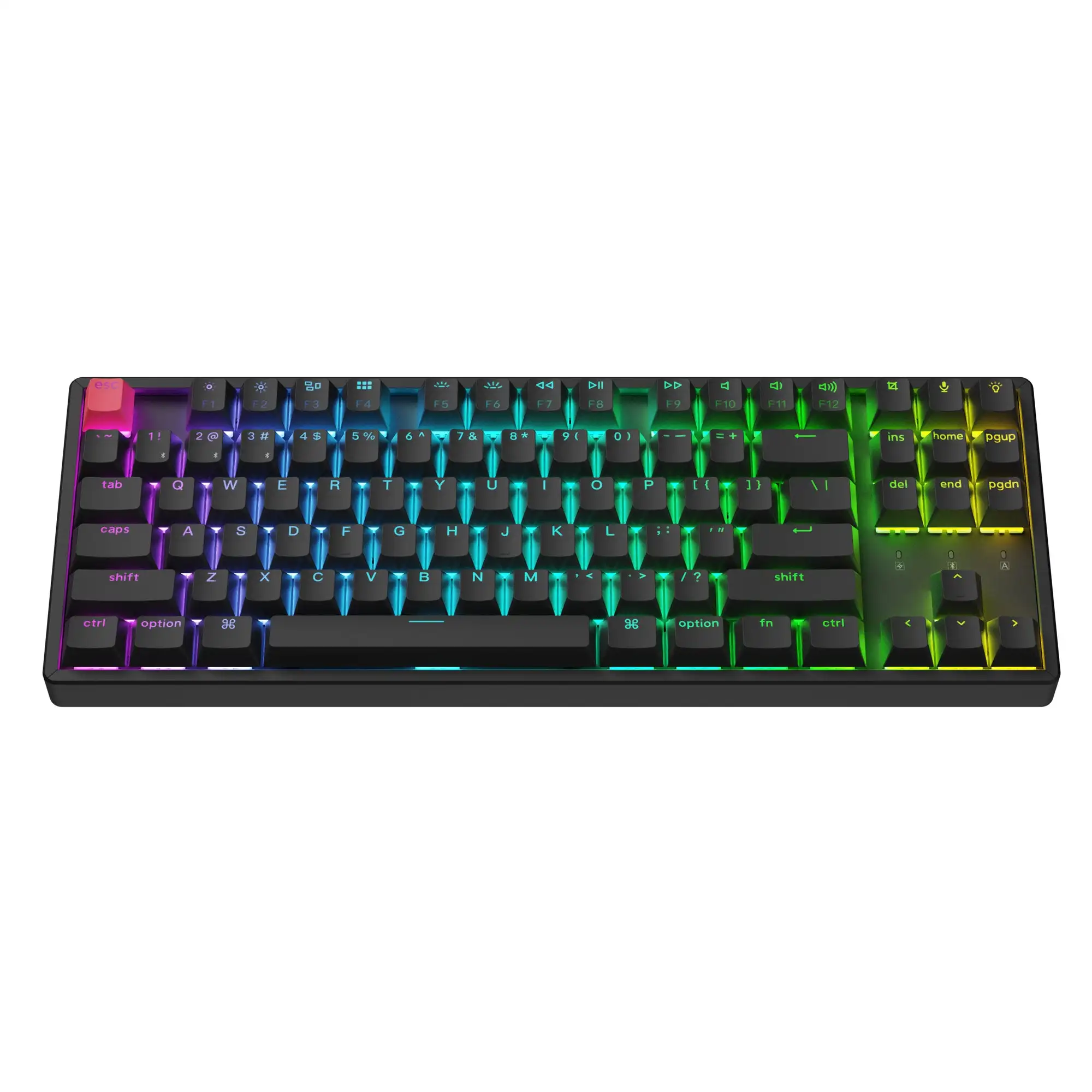 Keychron K8 V2 QMK Беспроводная механическая клавиатура на заказ с RGB-подсветкой и возможностью горячей замены, двойная клавиатура из ПБТ с возможностью горячей замены