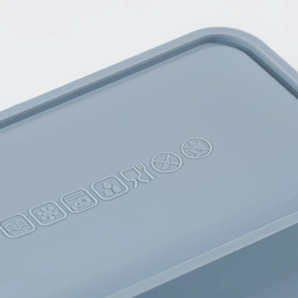 

4pcs Microwaveable Silicone Lunch Box Large Capacity Airtight Foldable Lunch Box Rectangular High-temperature Resistant