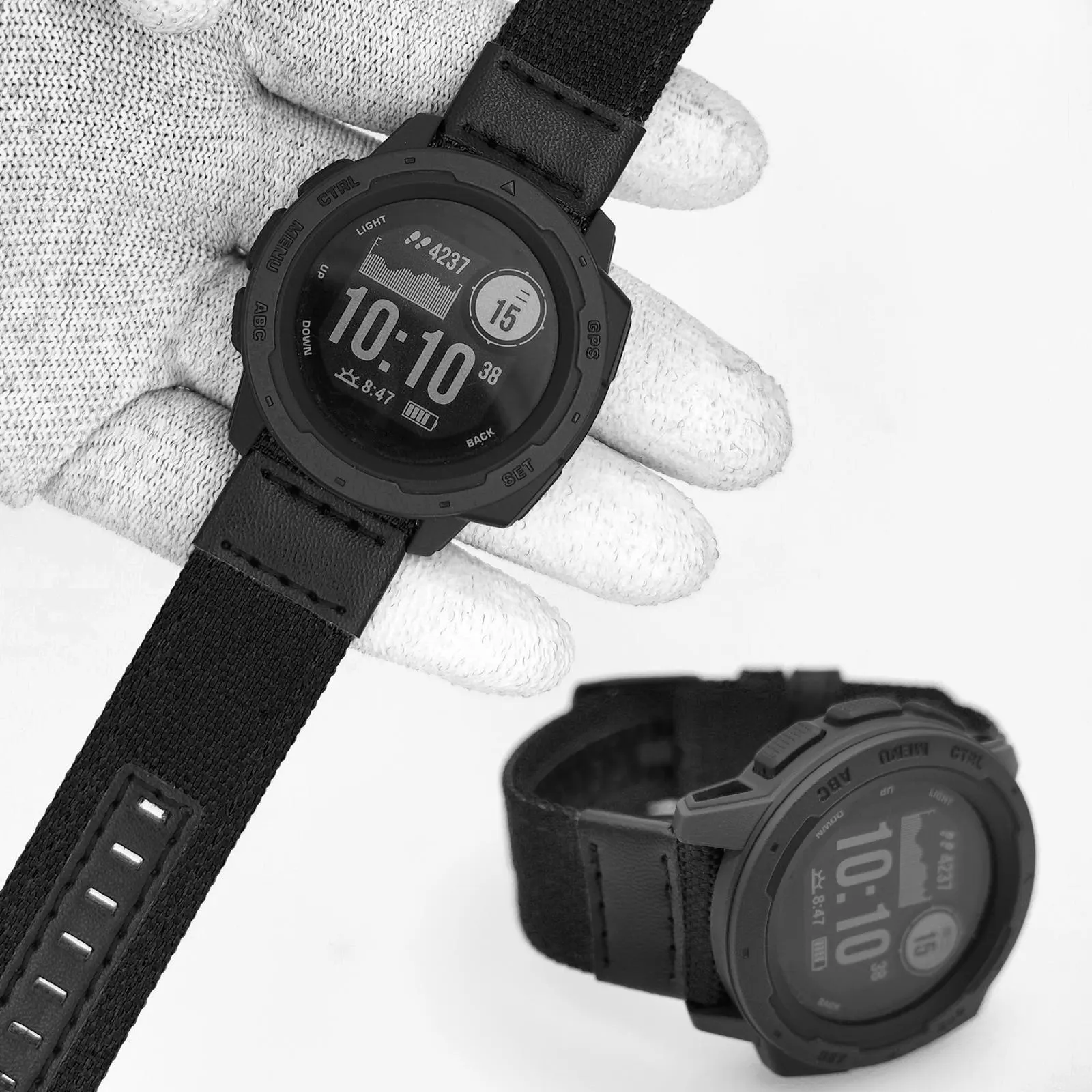 YOOSIDE 26mm/22mm Fenix 6 Armband Quick Fit Woven Nylon Uhr Band Strap für Garmin Fenix 6X/5X Plus/Fenix 3