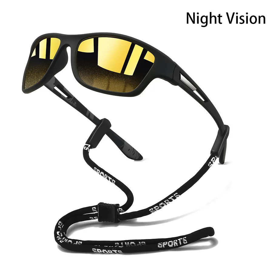 Modische Sport-Sonnenbrille mit Kettenmuster für Herren und Damen – Ideal zum Laufen, Bergsteigen und Angeln – Outdoor-Schutzbrille – Detail 11