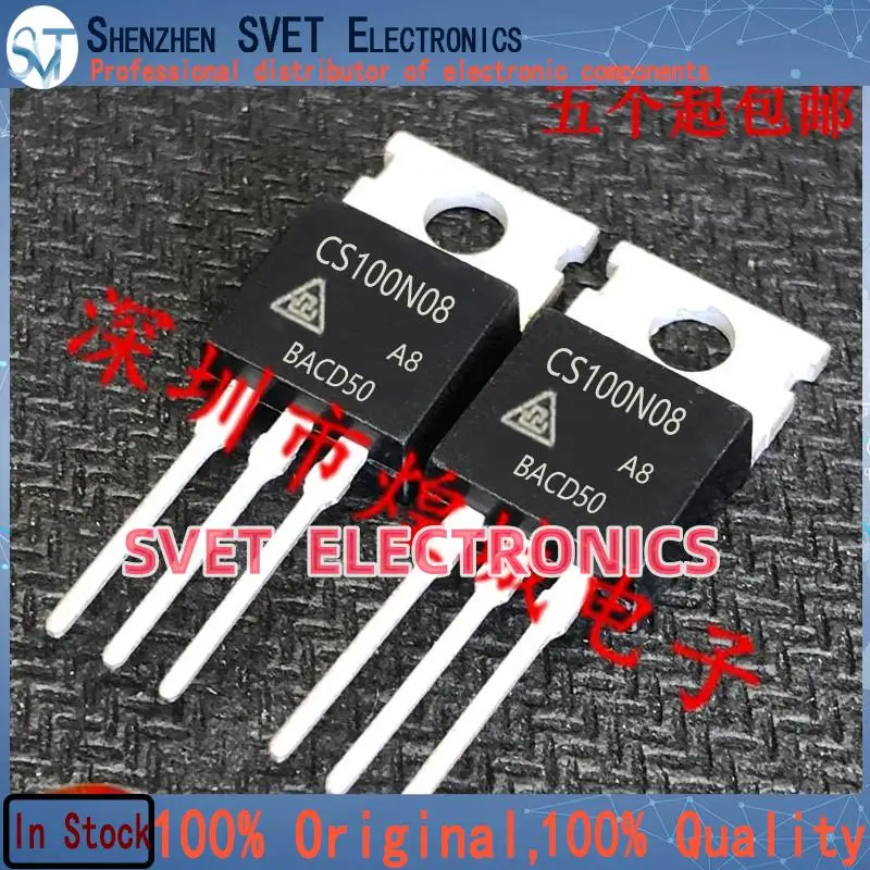 10PCS-50PCS  CS100N08 FHP100N08 CS740  100A80V Original In Stock Fast shipping