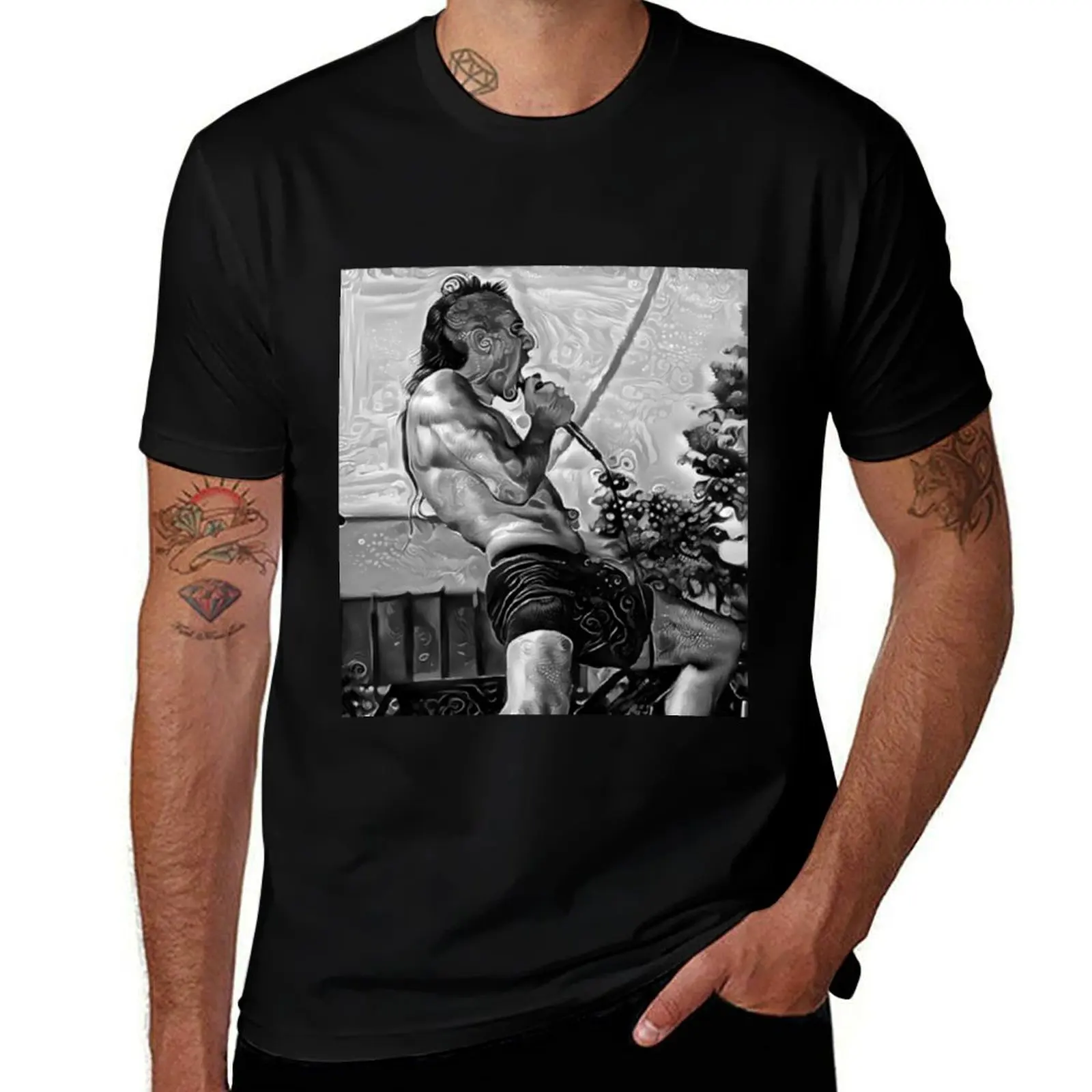 

Maynard 2 B+W T-Shirt funny t shirts man cotton tshirt 100% t shirt man designer T-shirt