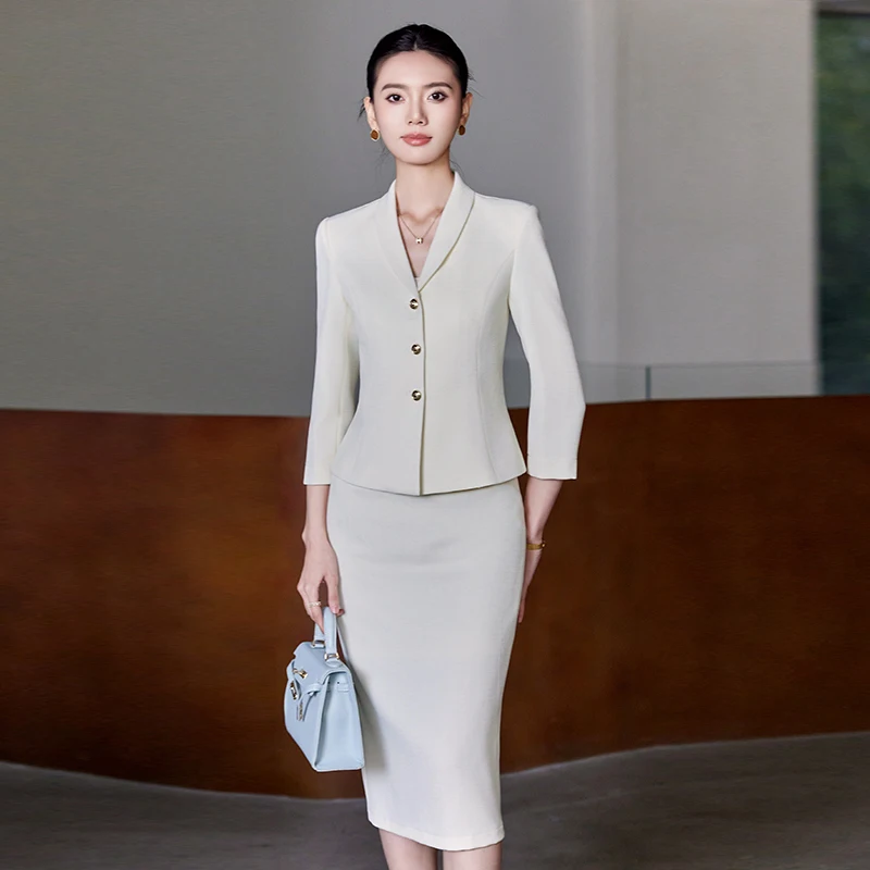 

Formal Women Business Suits Pantsuits Elegant Professional Blazers Career Interview Trousers Sets Office Work Wear Set