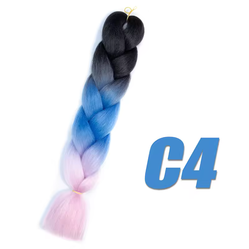 Synthetic Kanekalon Crochet Hair Braiding Hair Pre Stretched Curly Jumbo Braids Extensions Hair Accessories For Girls Braids - Image 51
