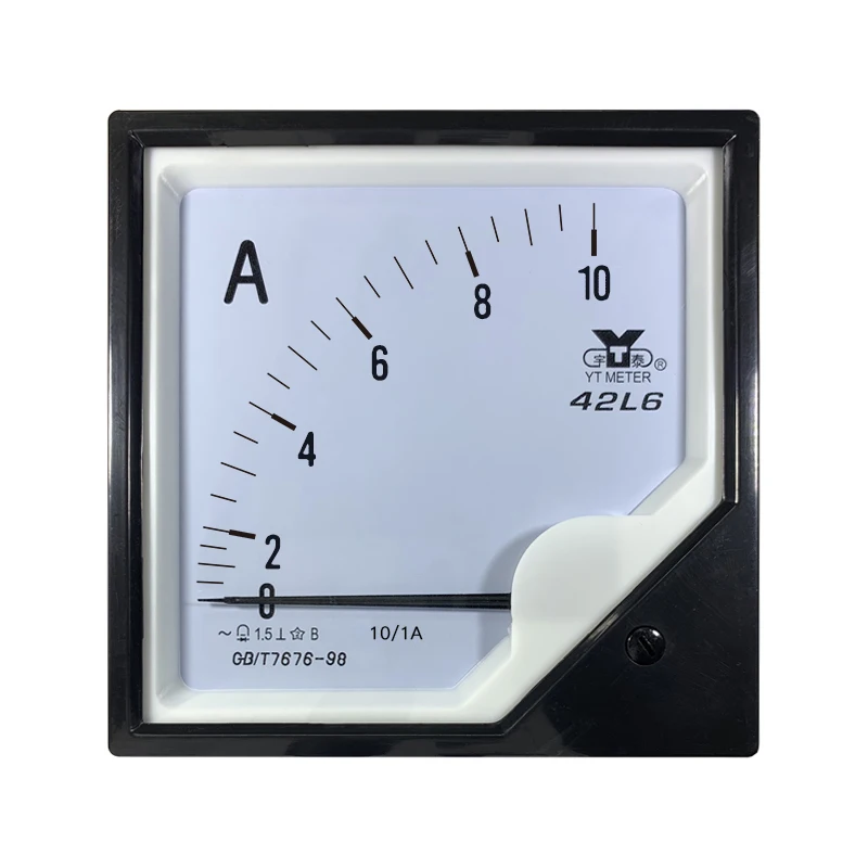 42L6 1A AC แอมป์มิเตอร์ตัวชี้ 30/50/75/100/150/200/300/1A ac 120*120 มม.