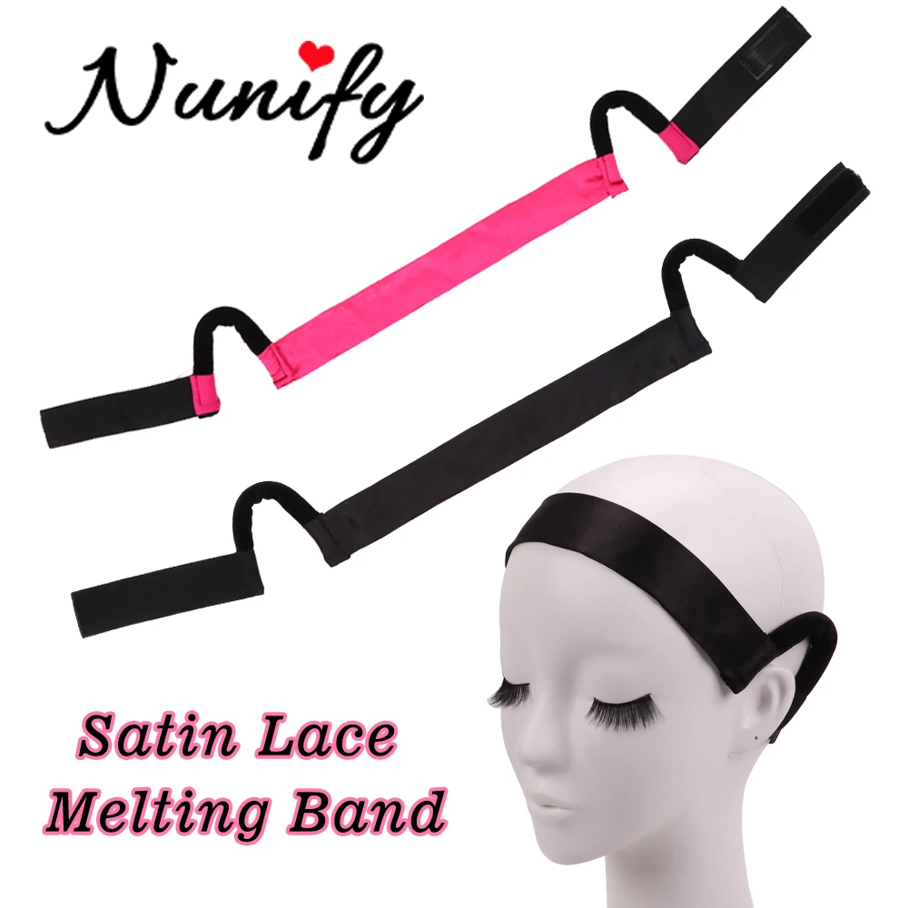 

Wig Accessories Comfortable Edges Wrap Wig Band With Ear Hanger 3Pcs/Lot Silk Paired With Elastic Band Melt Band For Lace Wigs