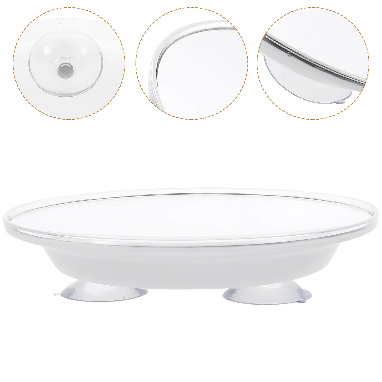 1Pcs Magnifying Makeup Mirror Suction Cup Bathroom Mirror 7x Magnification Compact Portable Clear Reflection