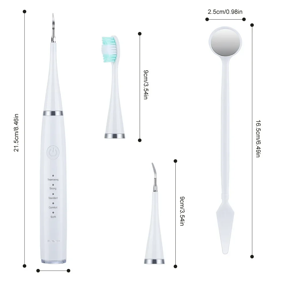 Good Quality Electric USB Rechargeable Teeth Cleaning Kit Dental Plaque Calculus Remover Tartar Remover Tool Tooth Brush