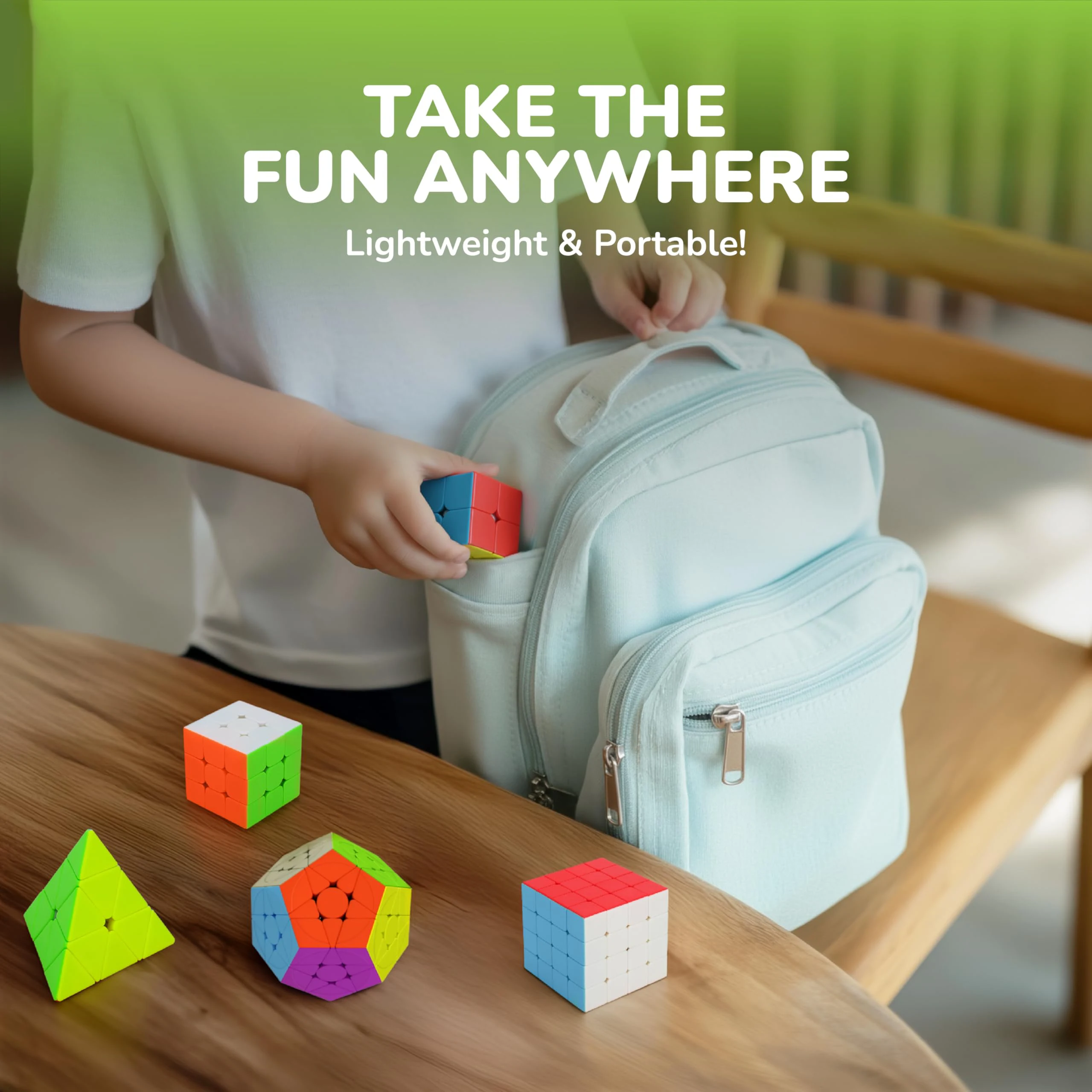 سينغسو سبيد كيوب 2x2 3x3 4x4 5x5 ميجامينكس ومكعب الهرم مجموعة مكعبات سحرية بدون ملصقات بسلاسة للأطفال والكبار #4