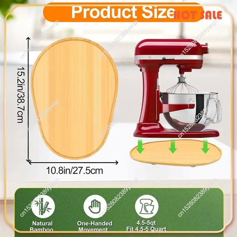 

ABFA Bamboo Mixer Slider For Kitchenaid 5-8 Qt Bowl-Lift Stand Mixer, Kitchen Countertop Storage Accessories