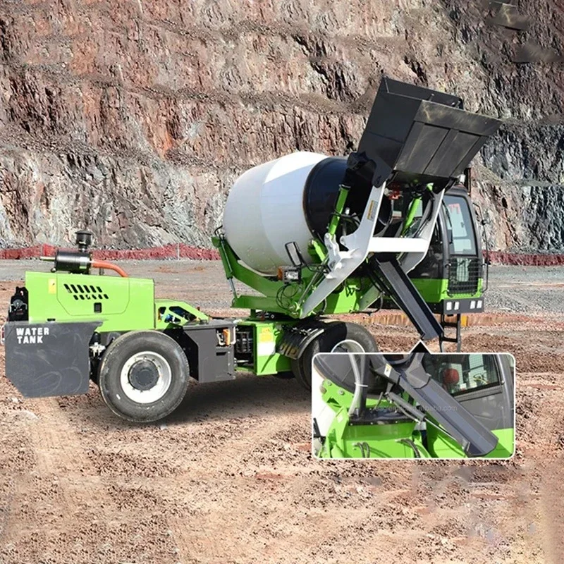 Small 3.5 Cubic Meter Mobile Self Loading Concrete Mixer Truck Self Punking Mobile Concrete Mixer Trucks