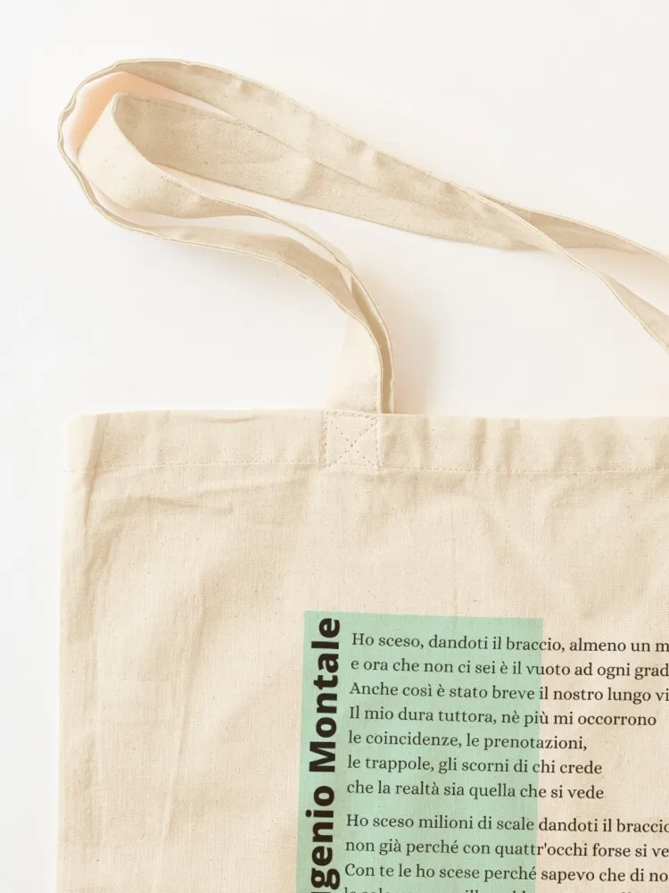 يوجينيو مونتال، هو sceso، دونانتي إيل براتشيو، أسبن أون ميليون دي مقياس حمل حقيبة تسوق حقيبة حمل كبيرة #3