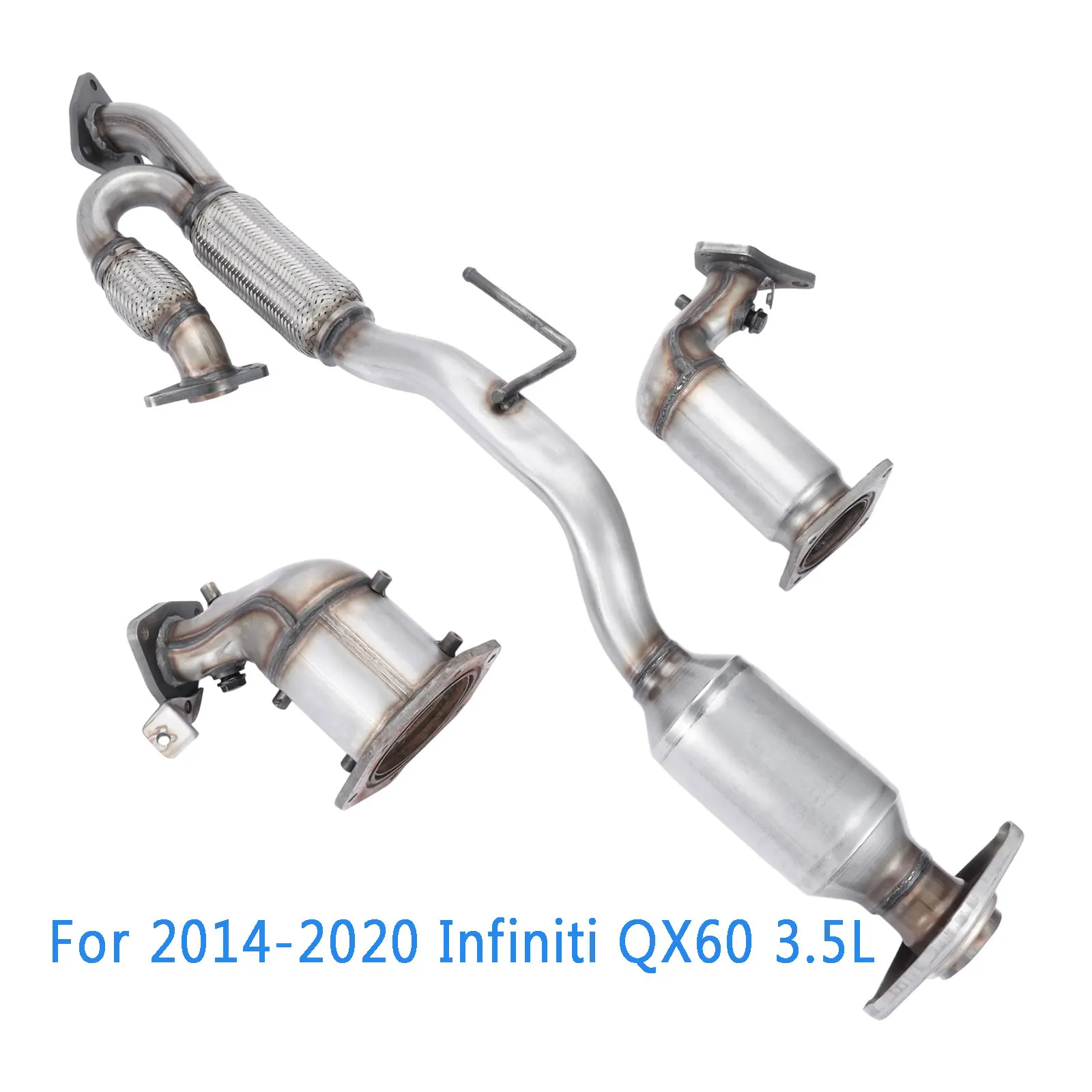 

All 3 Catalytic Converter For 2013 JX35 2014-2020 Infiniti QX60 3.5L with Ypipe