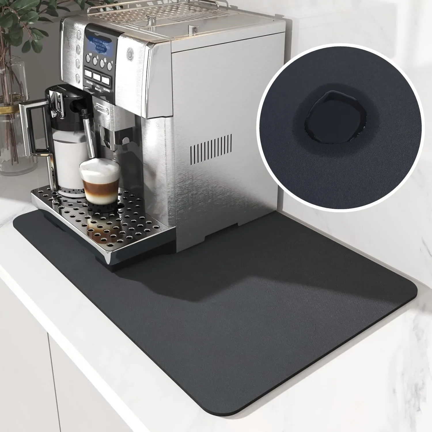 Super Absorbent Large Kitchen Absorbent Mat Antiskid Draining Coffee Dish Drying Mat Quick Dry Bathroom Drain Pad Tableware Mat