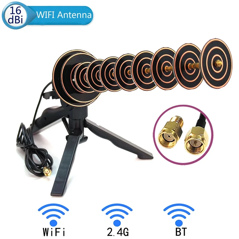 16Dbi 2.4Ghz WIFI Antenne Yagi Directionele Antenne Lange Afstand Ontvangen Of Zenden Signaal Voor Laptop Desktop PC