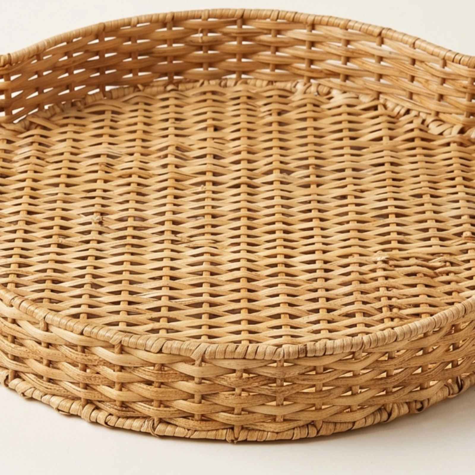 Nampan Anyaman Rotan dengan Pe - Rattan Tray Handle ulasan dan harga