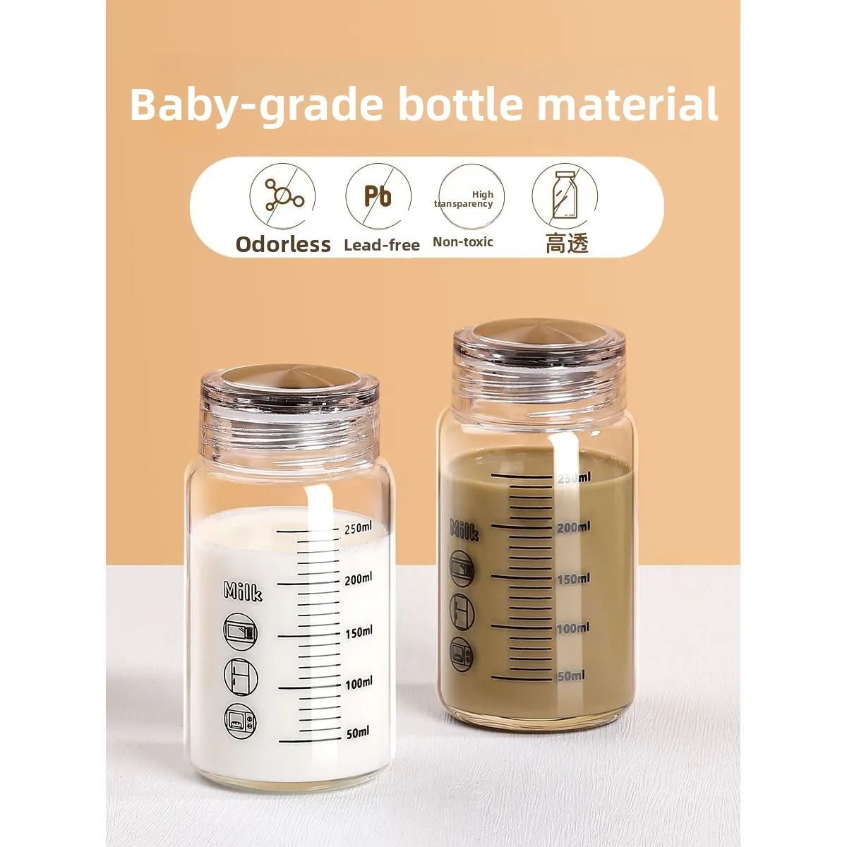 

Новая маленькая стеклянная кружка для кофе, женская кружка для протеиновых коктейлей, 300 мл, кружка для воды, 260 мл, термостойкая...