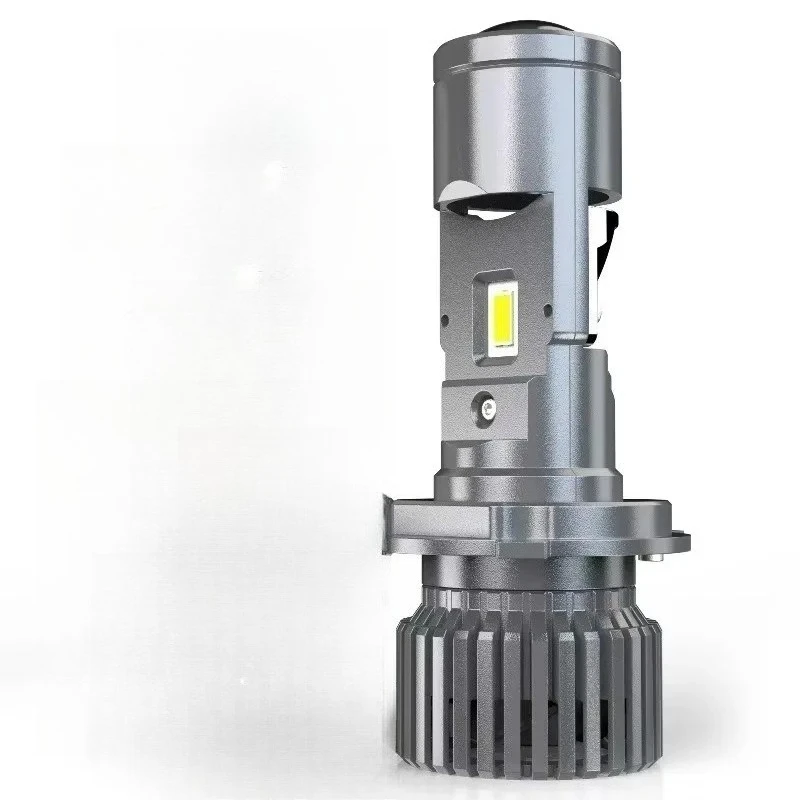 

Tiy 1PCS 130W H4 LED Projector Mini Car Headlight Bulbs Bi-LED Lens Projector Lenses H4 Headlamp High Low Beam LED