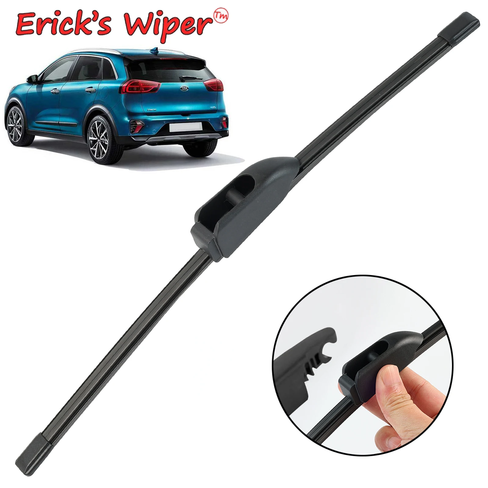 Erick-escobilla de limpiaparabrisas trasero para KIA Niro 2016-2020, escobilla de lluvia para ventana de coche, limpiaparabrisas, 12"