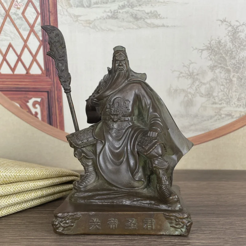 

Antique Style Guan Yu Figurine New Chinese Style Home Decorative Ornaments Gifts Display